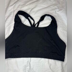 Old Navy Black Strappy Sports Bra